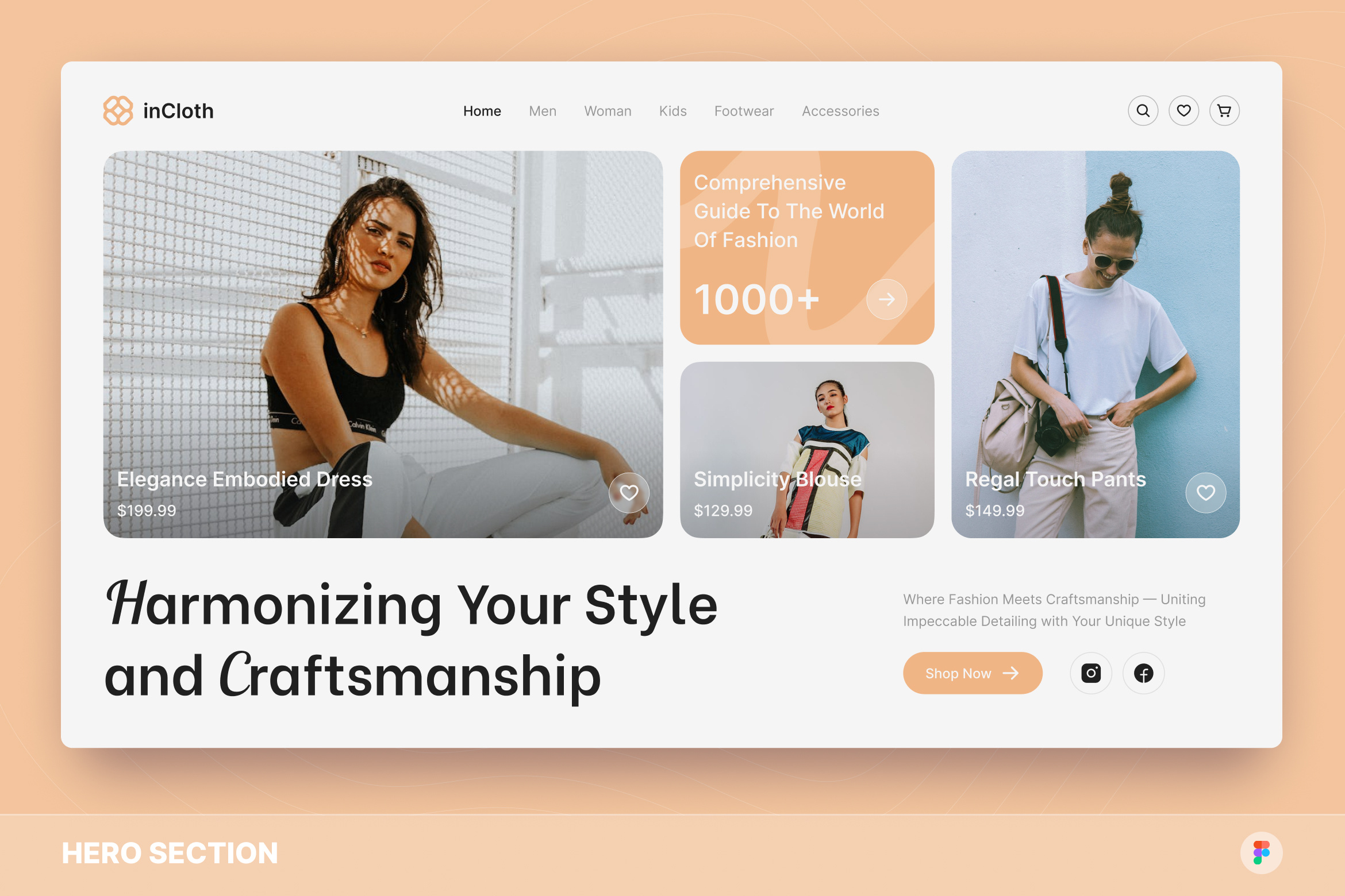 Fashion Hero Section A modern website hero image Figma fashion figma figma design hero hero design hero image ui ui design