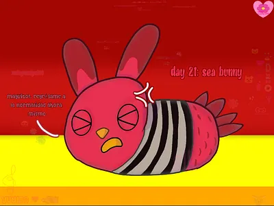 Maycean Day 21: sea bunny art post art tag digital art drawing fan art illustration