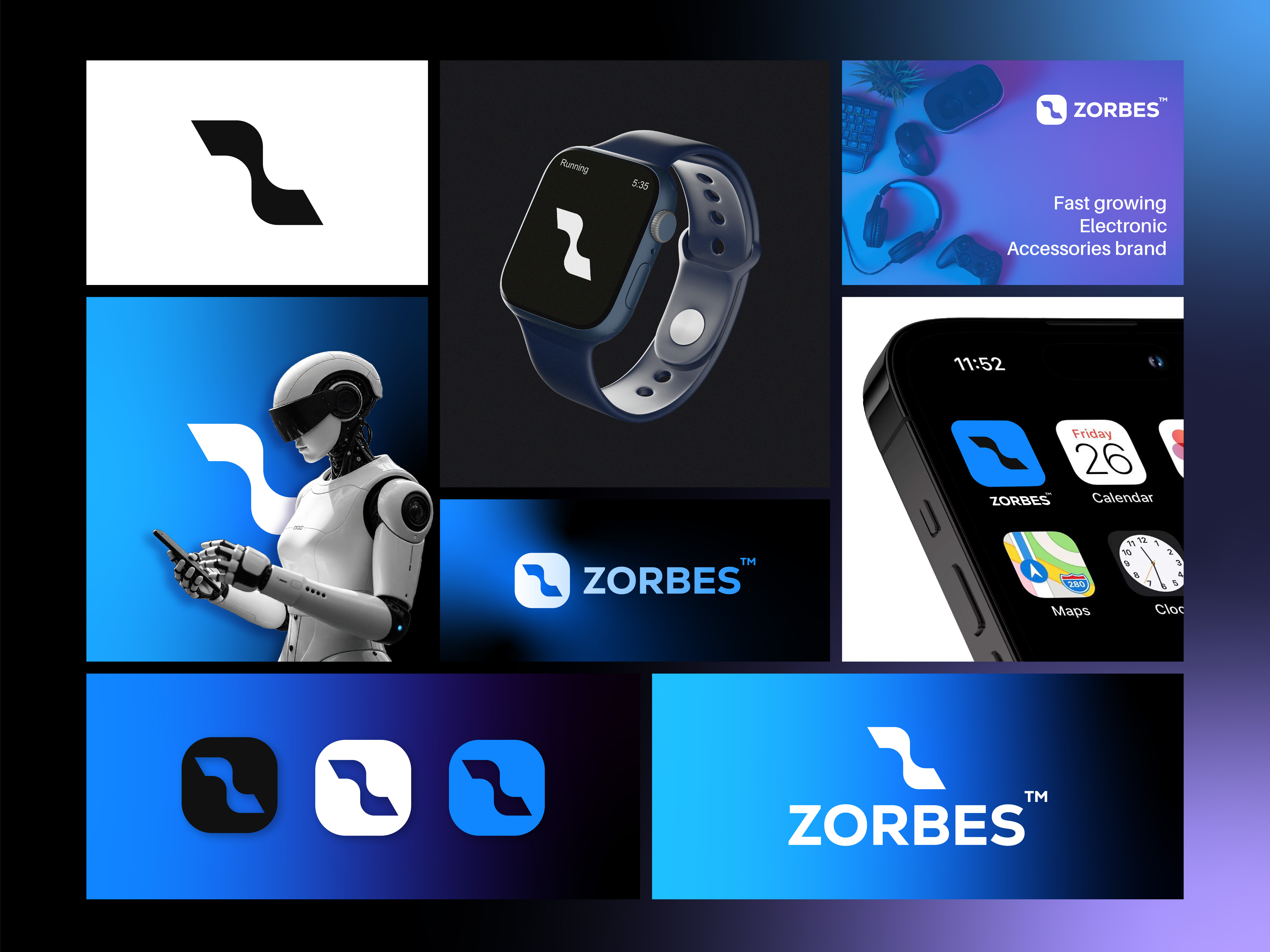 Zorbes – High-End Logo Design for Electronics & Automotive Brand automotivelogo brandidentity branding company logo design electronicslogo futuristicbranding graphic design highenddesign logo logo design logotype moderntypography techlogo z logo z logo design