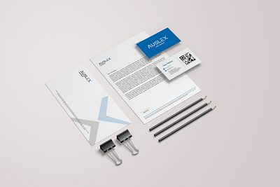 Stationery design demo blue business business card card dribbble envalope graphic design letterhead minimal minimalist paper stationery