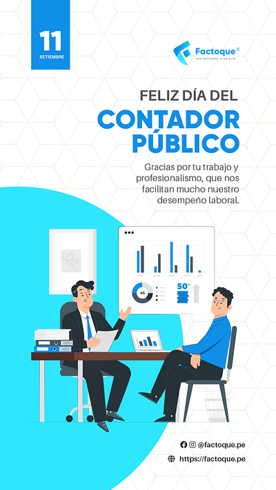 Factoque - Social Media branding design electronic graphic design illustration invoice logo
