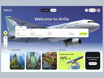 Flight Booking Web Design airplane booking booking service flight flight booking flight design flight search flight ticket mobile pixelnaiem ticket travel ui web web design web design agency web design studio web platform