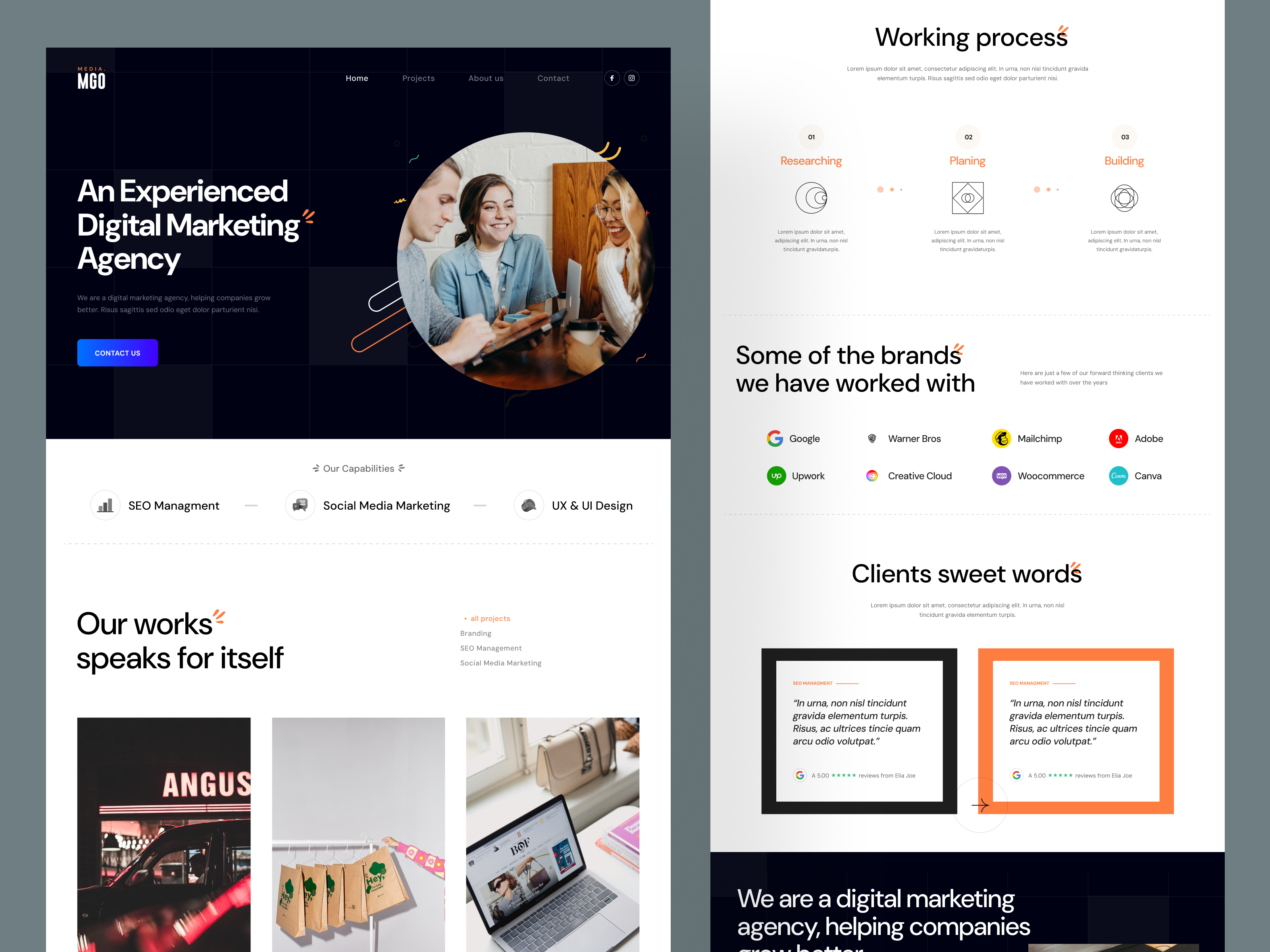 Example of Website Redesign