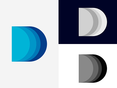 Simple Letter D Logo Mark brand branding colorful d logo design designer graphic design icon letter d letter mark logo logo logo design logo inspire logo mark vector