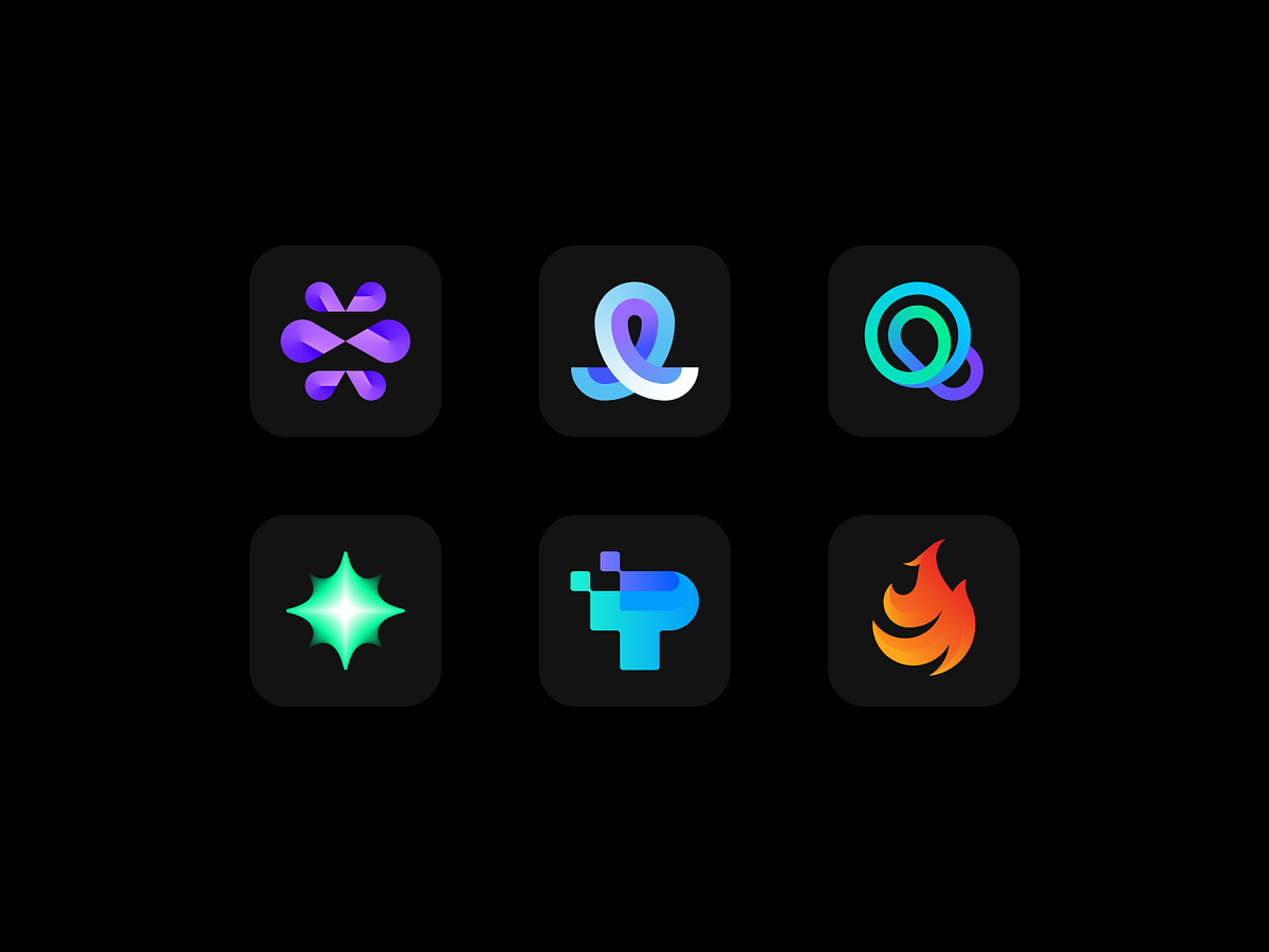 Modern, Creative Ai Based App Logo Exploration