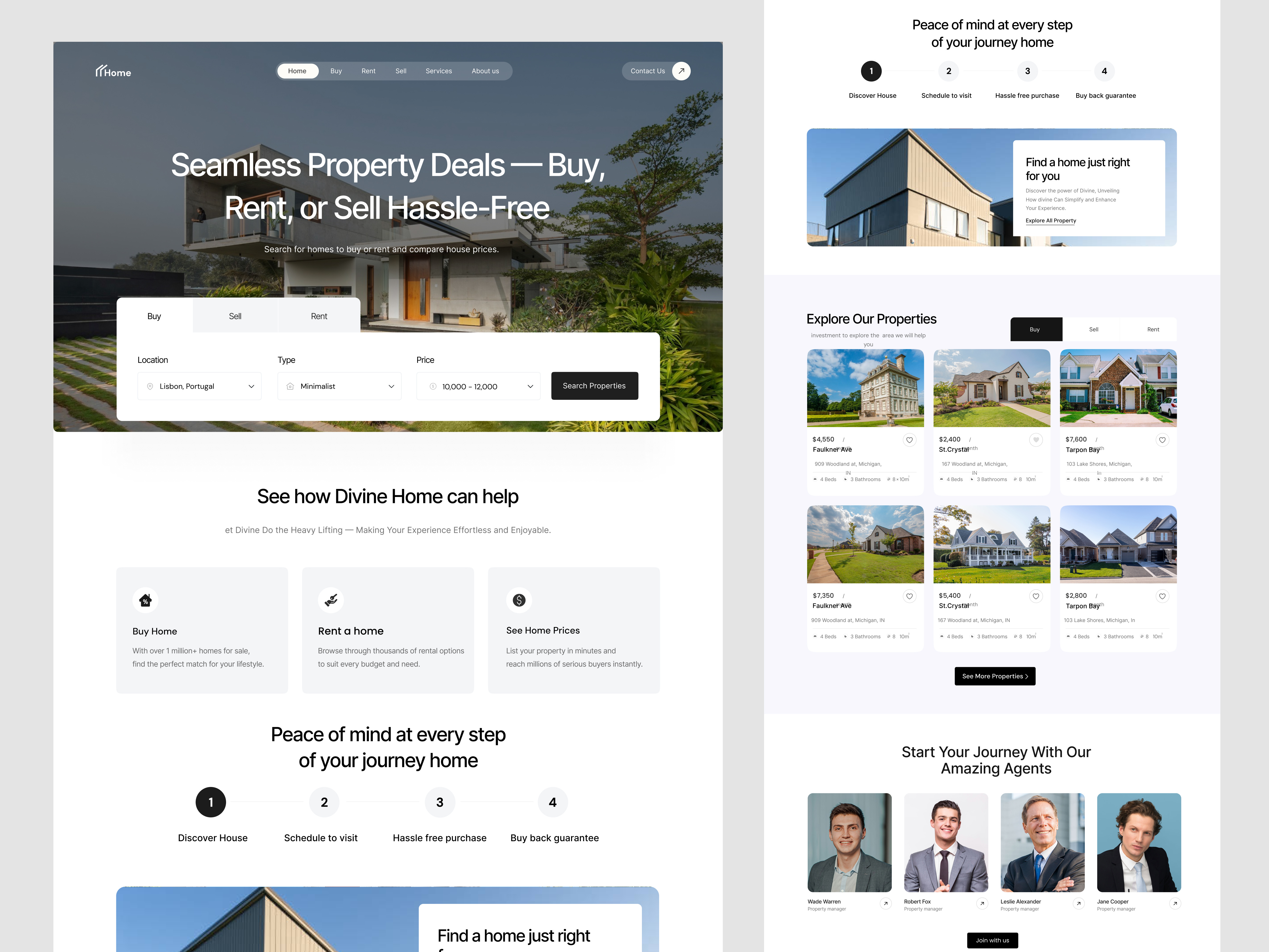 Example of Real Estate Landing Page
