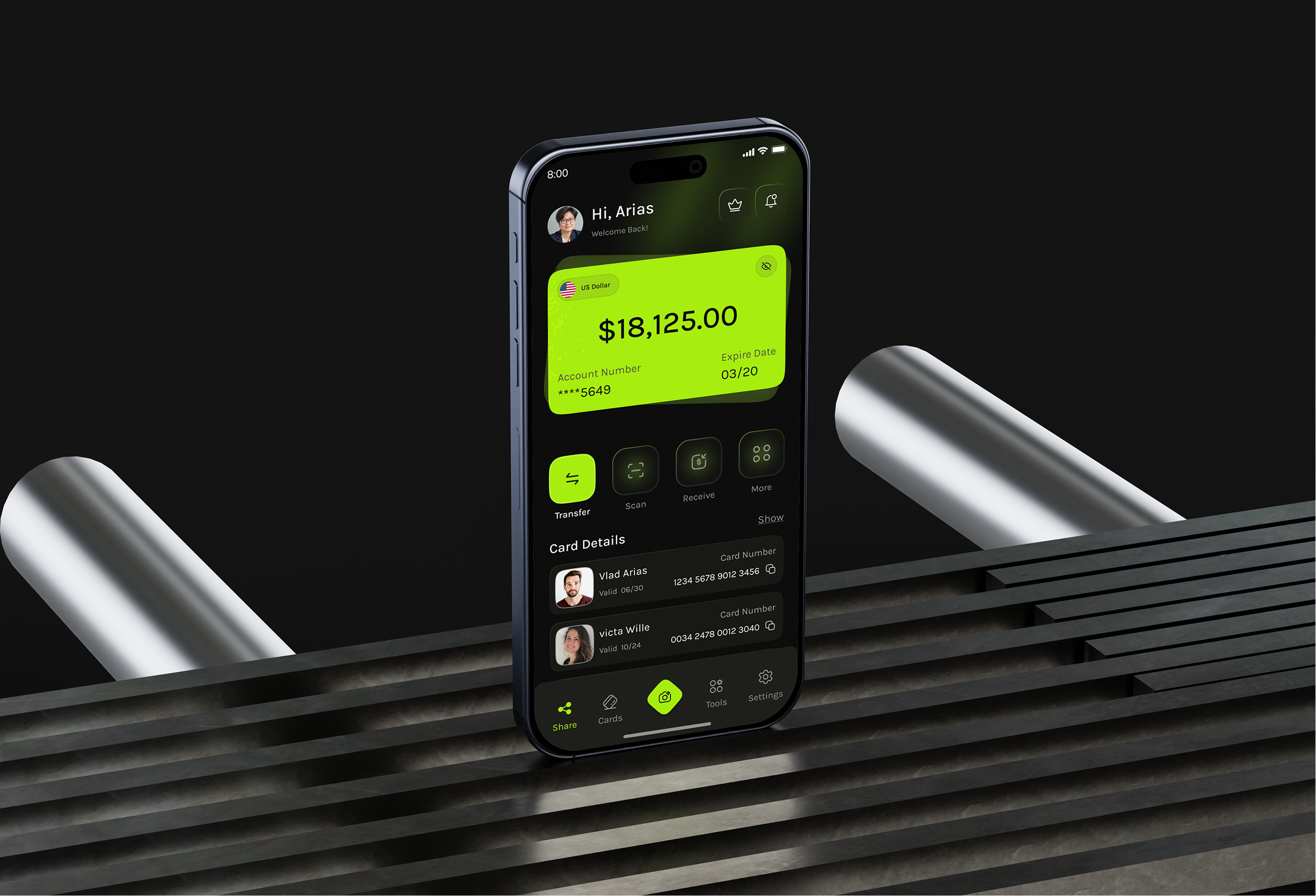 Business Card Provide | Mobile App business card card provide crypto mobile app digital card app financial app mobile app mobile banking app ui