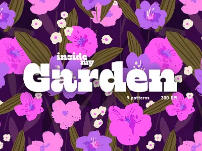 Vibrant floral pattern collection branding design graphic design illustration pattern seamless pattern