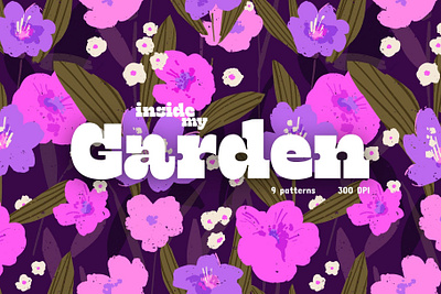 Vibrant floral pattern collection branding design graphic design illustration pattern seamless pattern