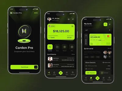 Business Card Provide | Mobile App accounting app bank accounts bank app business card card provide crypto crypto mobile app digital card app financial app mobile app money app payments ui