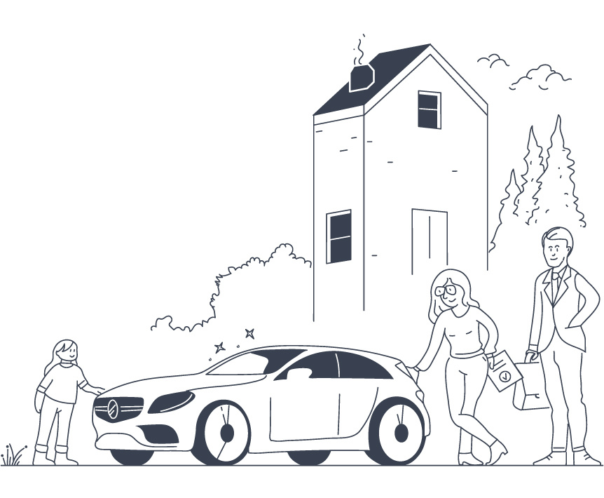 Hero illustration for a vehicle claim website branding business hand drawn hero illustration illustration monocolor vehicle web illustration website