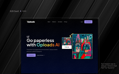 Oploads AI Casestudy ai ai design app casestudy conversion conversion focused dashboard design design system figma landing page saas ui ui design ux ux design visual visual identity web app web design