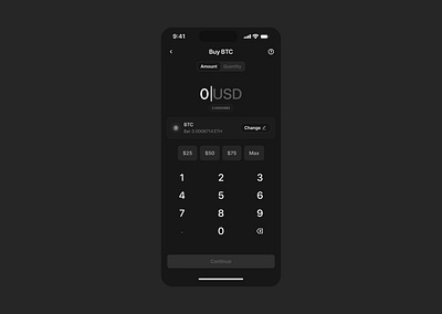 Buy BTC design fintech ui ui design ux ux design