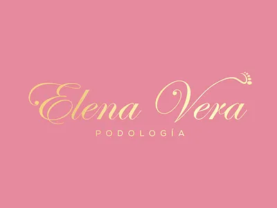 Elena Vera Podología - Logo Design branding chiropody design graphic design illustration logo pedicure typography vector
