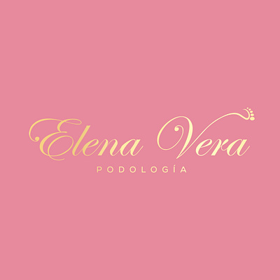 Elena Vera Podología - Logo Design branding chiropody design graphic design illustration logo pedicure typography vector