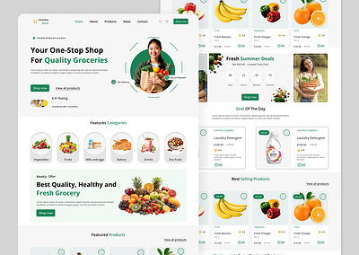 Grocery Landing page ecommerce ecommerce landing page ecommerce website grocery grocery landing page grocery online store grocery store online store