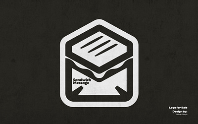 Sandwich Message Logo. branding design dual meaning logo envelope envelope logo envelope sandwich graphic design logo logo design mail logo message modern logo sailcupdesign sandwich sandwich logo sandwich message logo simple logo