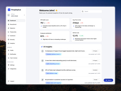 AI-Powered HR Dashboard for Smarter Team Decisions