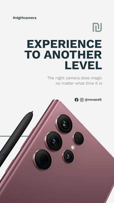 Novacell - Social Media Post Design branding cell design graphic design logo post smartphone socialmedia storie