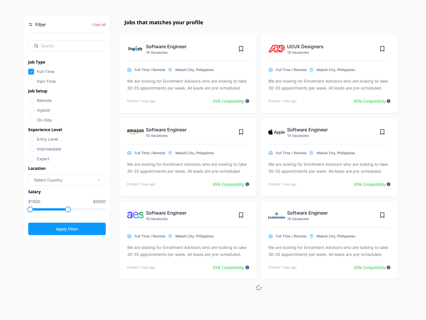 Example of Minimal Crm UI/UX Design