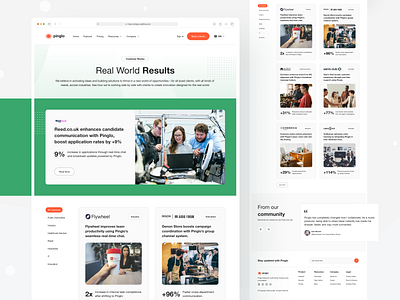Customer Story Page for Product Testimonials channel chat communication connect contact conversation dialogue group inbox interface message messenger mobile network platform reply social talk team texting
