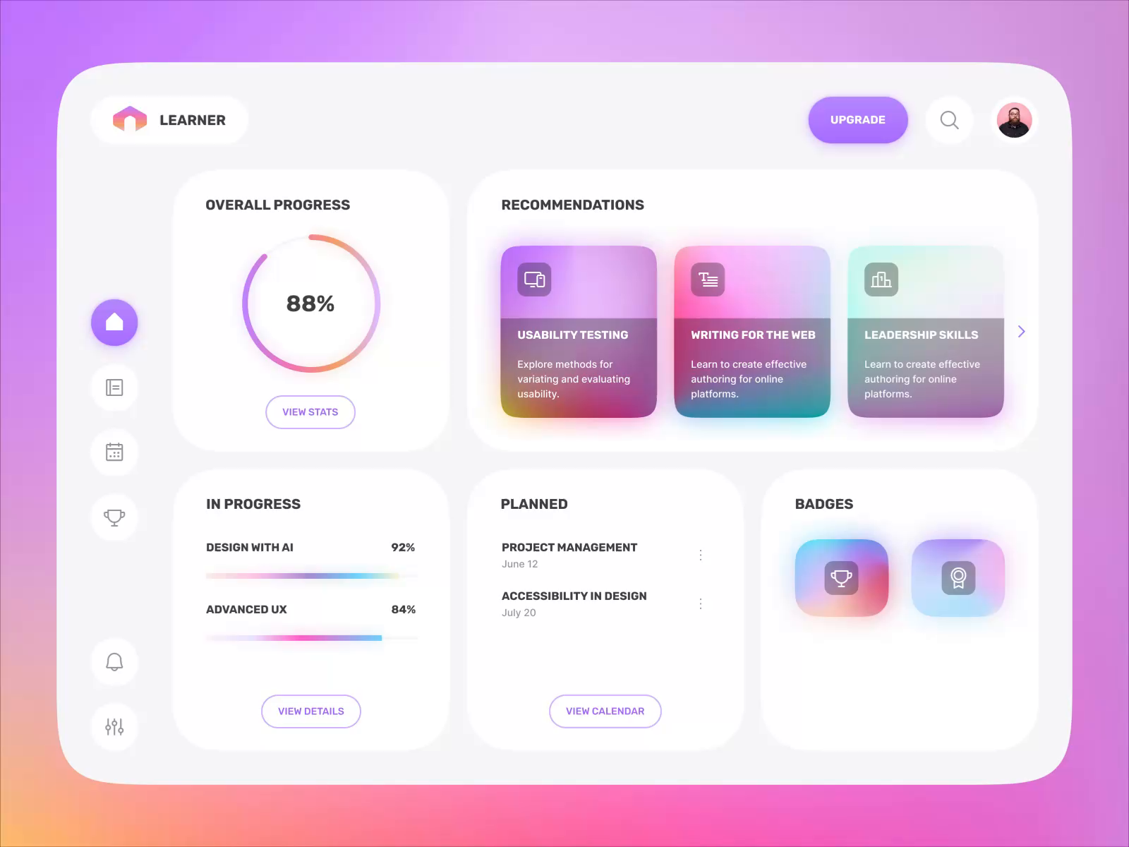 Example of eLearning Portal