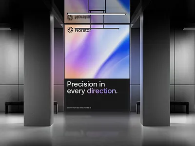 Norstar poster exploration 3d animation arrows branding connection crypto direction futuristic geometric gradient identity logo logodesign minimal modern motion navigation symbol tech web3