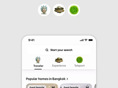 AI-Powered Icon Concept for Airbnb 3d animation branding crypto design graphic design illustration logo ui vector web3