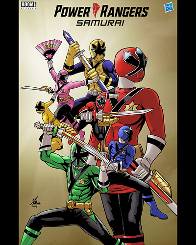 Power Rangers Samurai - Boom! Studios artist artwork best character character illustration comic artist comic style design drawing hero ideas illustration poster art poster concept poster layout power rangers power rangers samurai sketch super sentai tokusatsu