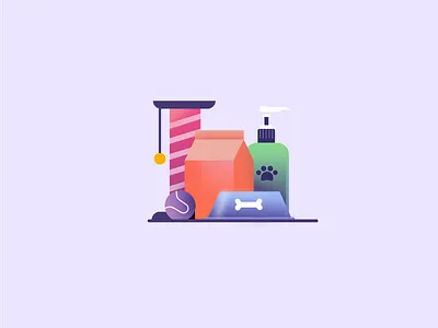 Category Icons: Pet Care animals cat category colourful dog gradients graphic design icon iconography illustration india indian lifestyle pet pet care shop toys ui vector