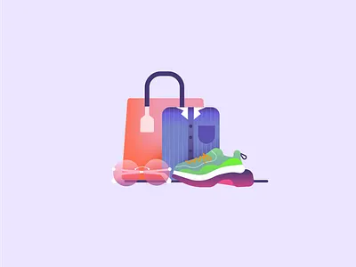 Category Icons: Fashion app clothes colourfull fashion glasses gradients graphic design icon iconography illustration india indian shapes shirt shoes shopping ui