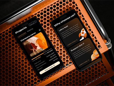 Gates – Crypto Launchpad Brand Identity & UI/UX Design blockchain branding bold branding branding system crypto branding crypto launchpad custom symbol dark mode ui dashboard ui fintech design futuristic logo mobile crypto app motion identity orange and black pitch deck design product design tech startup branding token launch design token sale platform uiux design web3 design