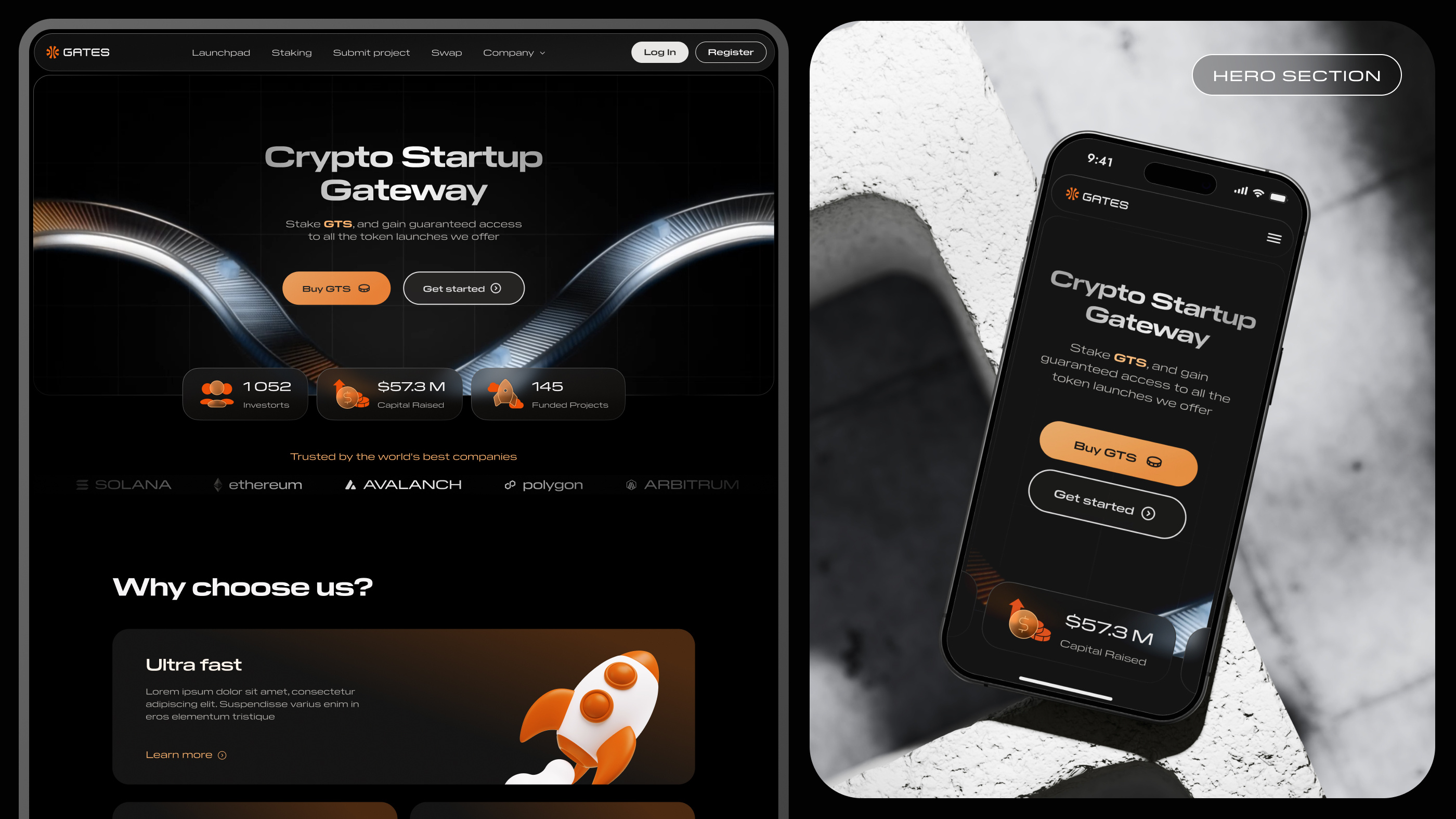 Example of UI/UX Website Design (Homepage + 5pages)