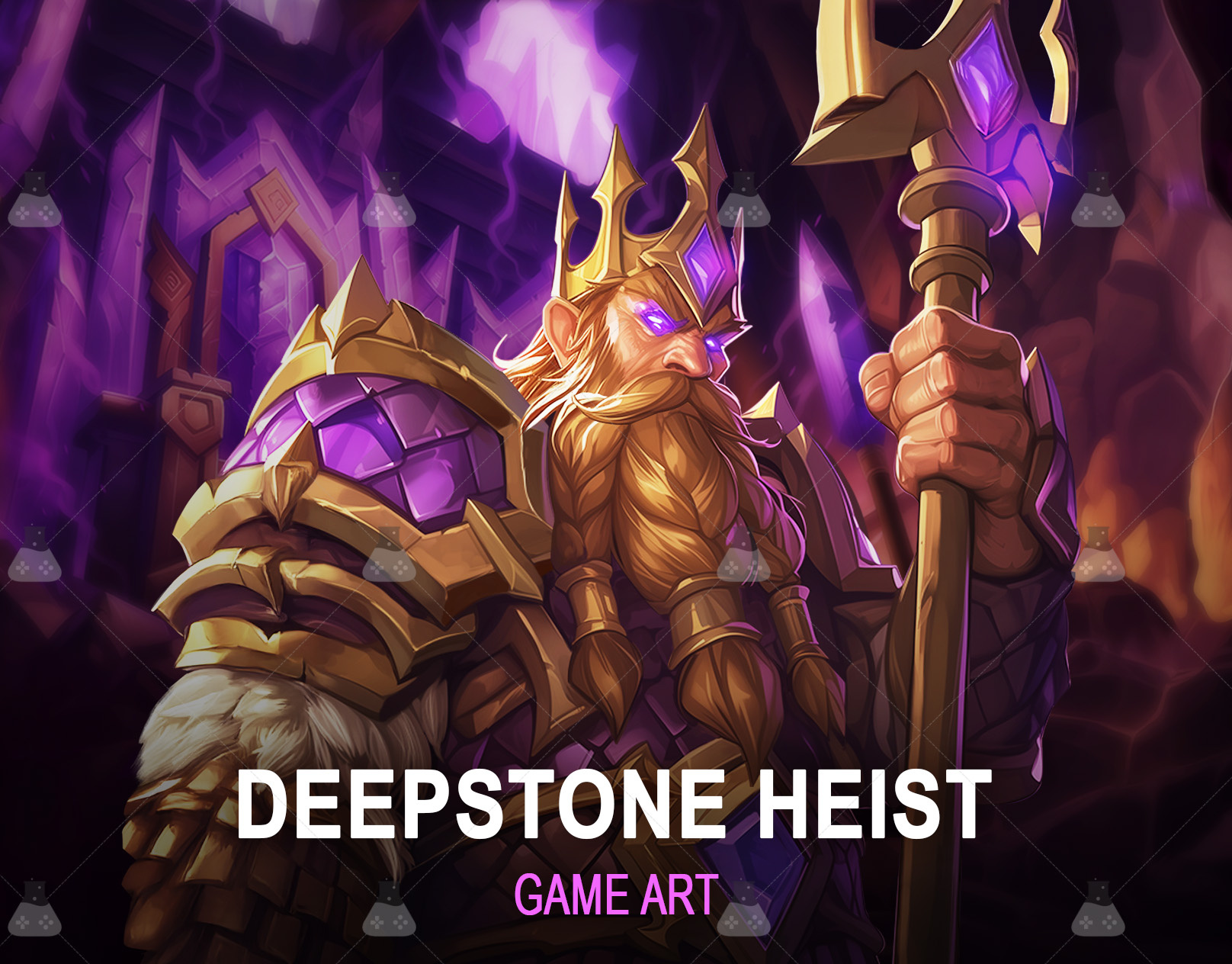 Deepstone Heist – Slot Game Art & UI Concept by Gamix Labs 2d artwork digital art game characters game development gamix labs slot slot art services