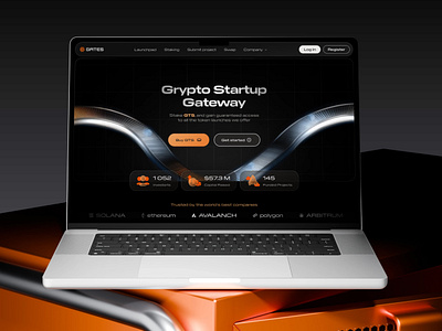 Gates – Crypto Launchpad Brand Identity & UI/UX Design branding crypto branding crypto launchpad custom symbol fintech design mobile crypto app pitch deck design ui ux design web3 design website design