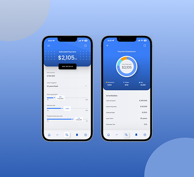 Mortgage Calculator - #DailyUi 004 bluedesigns calculator dailyui dailyui004 designer designerinph figmadesign graphic design inspirations mobile design mockupdesigns mortgage calculator portharcourt uidesign uidesigns uiux uxdesign