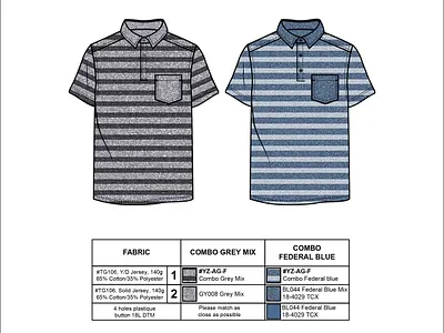 Men's Polo Tech Design apparel design clothing tech pack factory ready design fashion cad design fashion flat sketch fashion tech pack garment technical drawing knit polo design mens polo cad mens polo shirt mens shirt design menswear design polo shirt sketch polo tech pack product development shirt construction details shirt pattern drawing tech pack template technical fashion illustration
