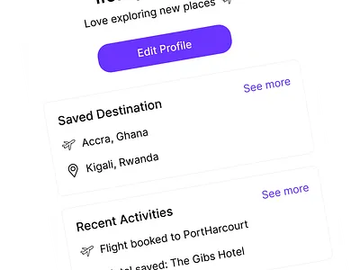 Travel App animation app figma ui