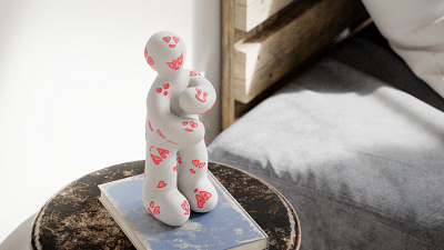 Pure Love 3d art artwork design interior sculpture visualization