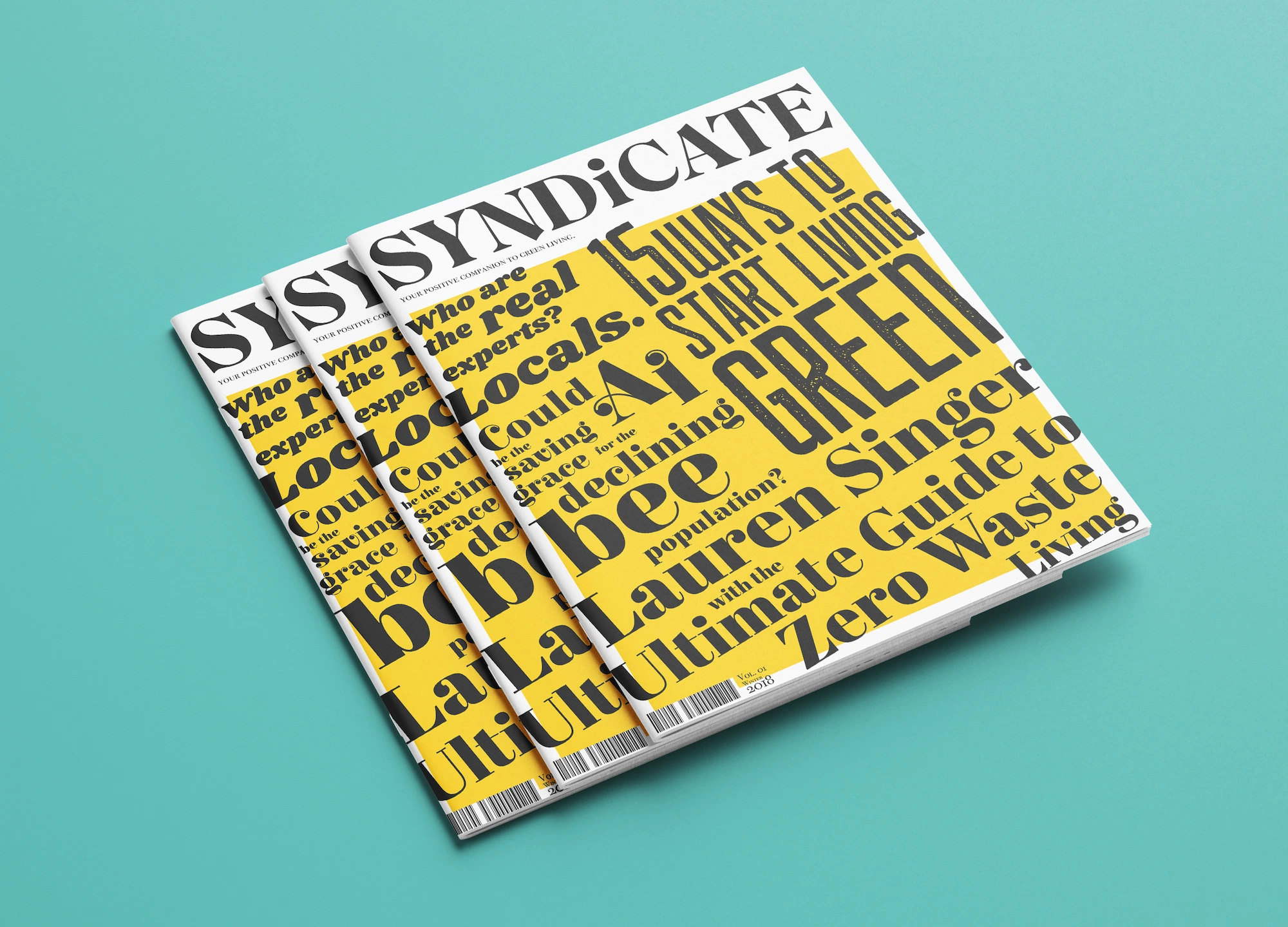 SYNDiCATE Magazine Concept creative typography design editorial graphic design illustration layout design magazine print design type as image typography vector