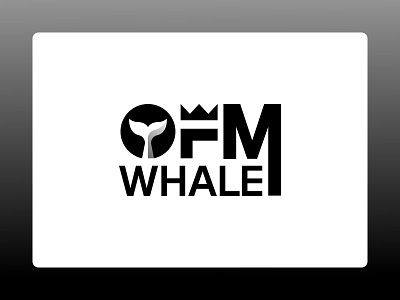 OFM WHALE LOGO DESING a b c d e f g h i j k l m n beach branding combination mark logo crown design hot king kingdom logo logo designer minimalist logo ocean sea shark summer sunny day typography logo whale logo
