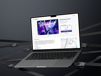 Event Details Page event event details event details page interface landing page product design ui web website