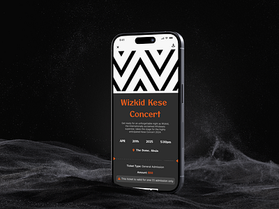 Ticket Page app design interface mobile design product design ticket ticketing ui uiux