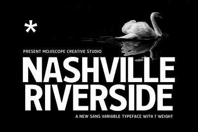 Nashville Riverside - Variable Typeface bold display bold display font bold font brand identity branding creative font design display font display fonts sans serif font family headline font logo design sans sans serif sans serif modern typeface font typography uppercase font variable font visual identity