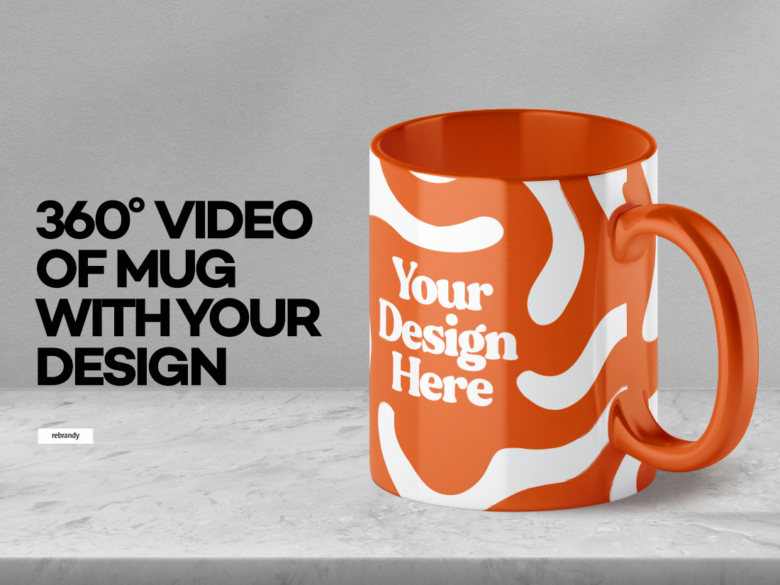 Example of Creating 360° Mug Video With Your Design