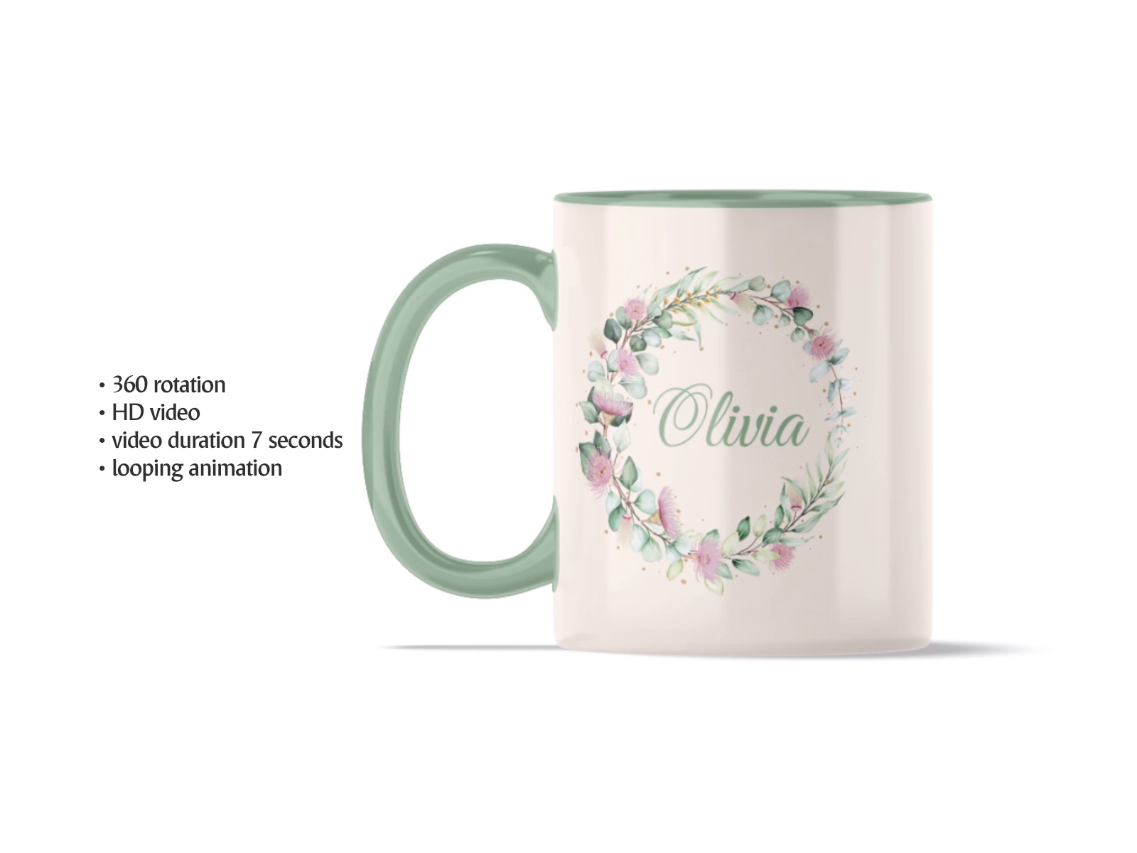 Example of Creating 360° Mug Video With Your Design