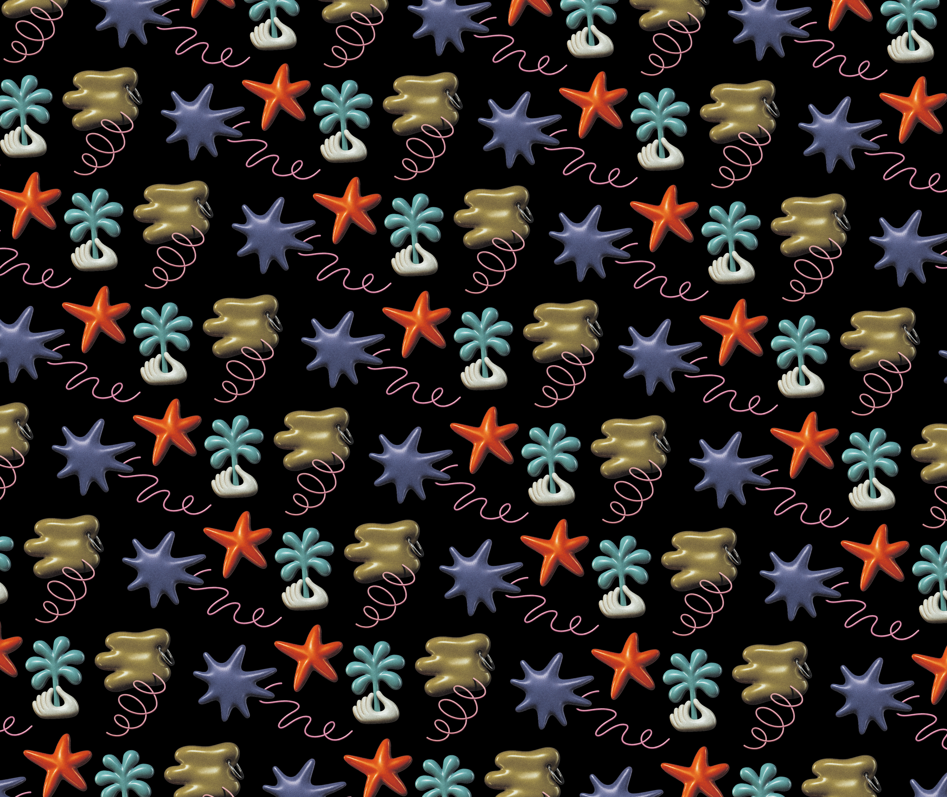 RB012 3d branding clothing graphic design illustration pattern system