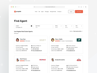 Agent Listing Page with Filters agent apartment buy dashboard details explore filter home housing inquiry listing location map neighborhood pricing property realestate rent search viewing