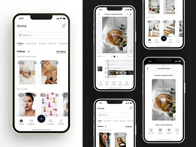 Mobile Video Editor for Creators 📱🎬 app branding design illustration mobile app product design ui uidesign ux uxdesign