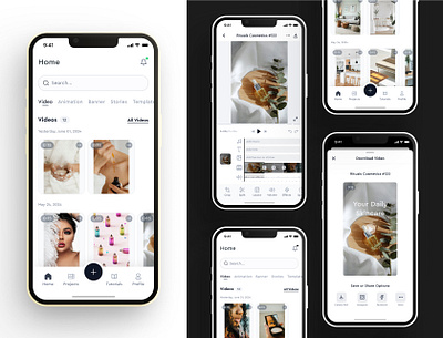 Mobile Video Editor for Creators 📱🎬 app branding design illustration mobile app product design ui uidesign ux uxdesign